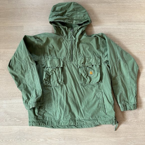 Carhartt WIP Green Berm Anorak Jacket - Picture 3 of 5